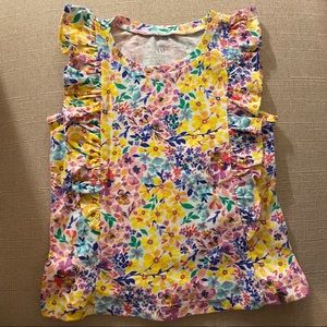 NWOT Baby Gap Floral Flutter Tank Top 18-24mo